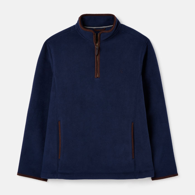 Joules Coxton Clean Look Fleece With Cord Trims - Marine Navy -2